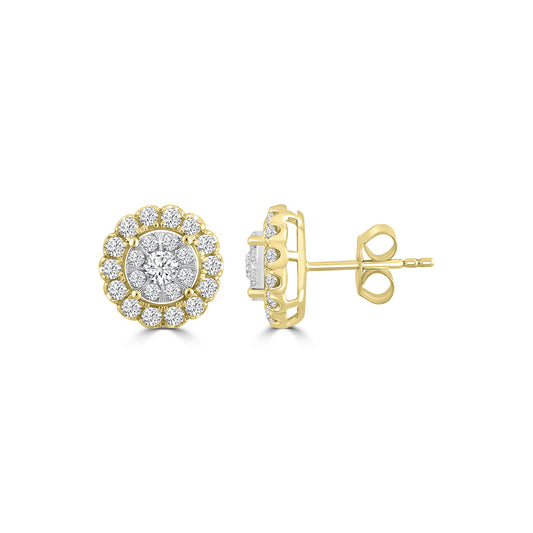 10TT 1 CTTW DIA STUD AVATAR EARRING