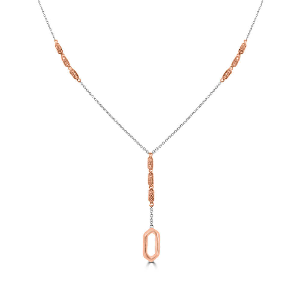 10KR 1/4 CTW FASHION NECKLACE W/SC & CHAIN