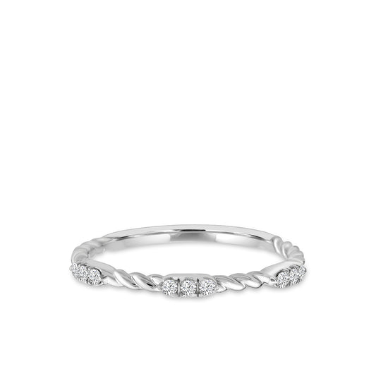 14KW 1/10 CTW RD ANNIVERSARY RING