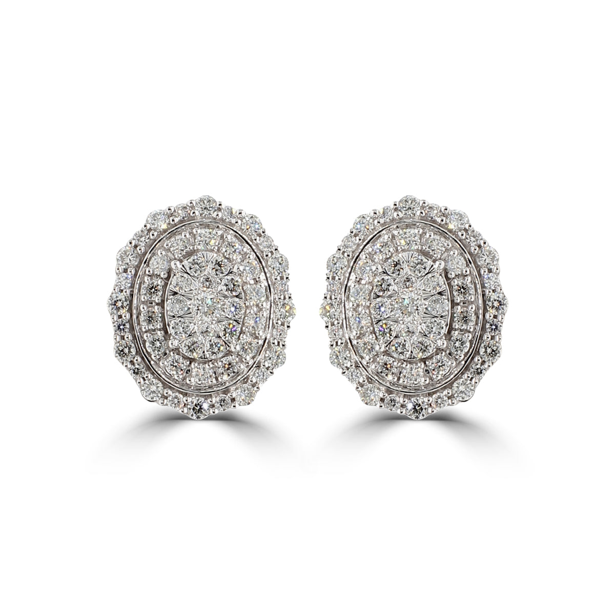 10KW 1CT LGD OVAL AVATAR EARRING COO:INDIA