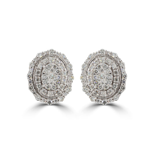 10KW 1CT LGD OVAL AVATAR EARRING COO:INDIA