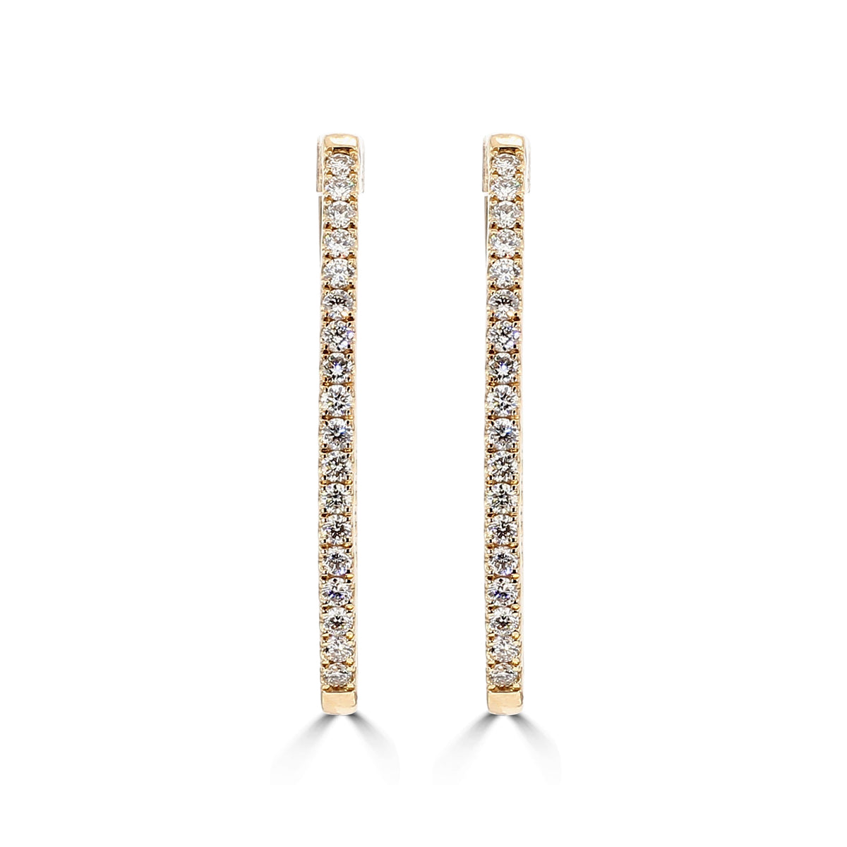 10KY 3CT LGD OVAL HOOP EARR IGL DIGITAL CERT