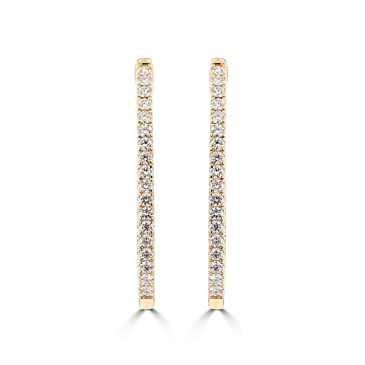 14KY 3CT LGD OVAL HOOP EARRI IGL DIGITAL CERT