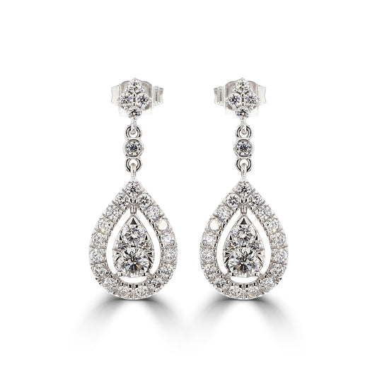 10KW 1CT LGD DROP EARRING