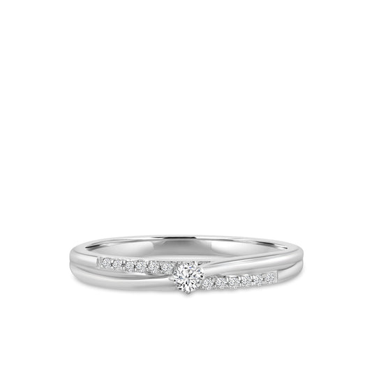 10KW Classic 4 Prong 0.12 Ctw Diamond Ring