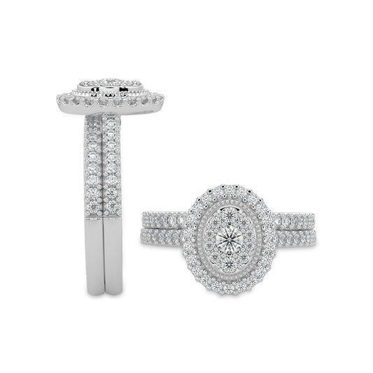 14KW 0.75 CTW DIAM Bridal Set