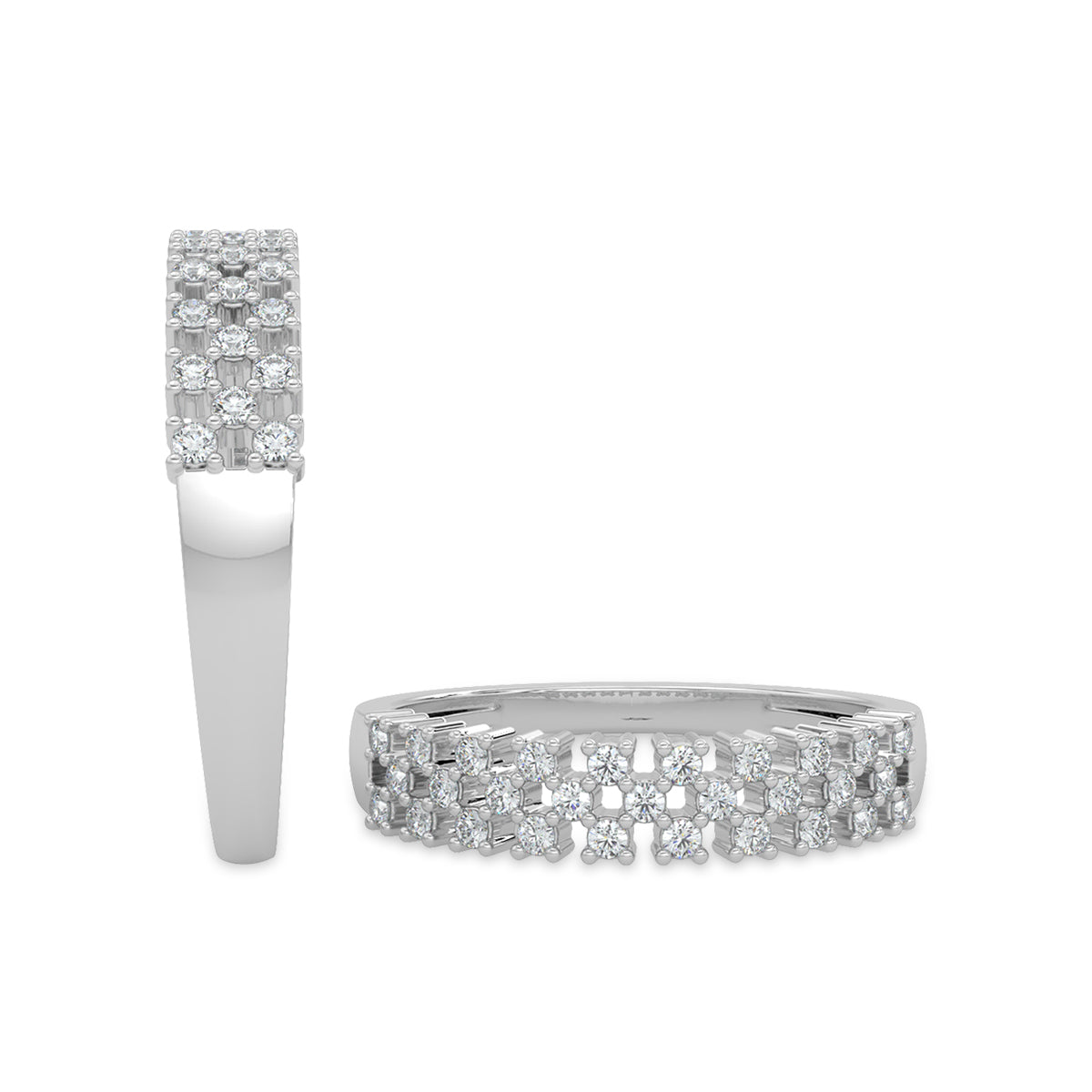 14KW 0.25 Ctw Diamond Band