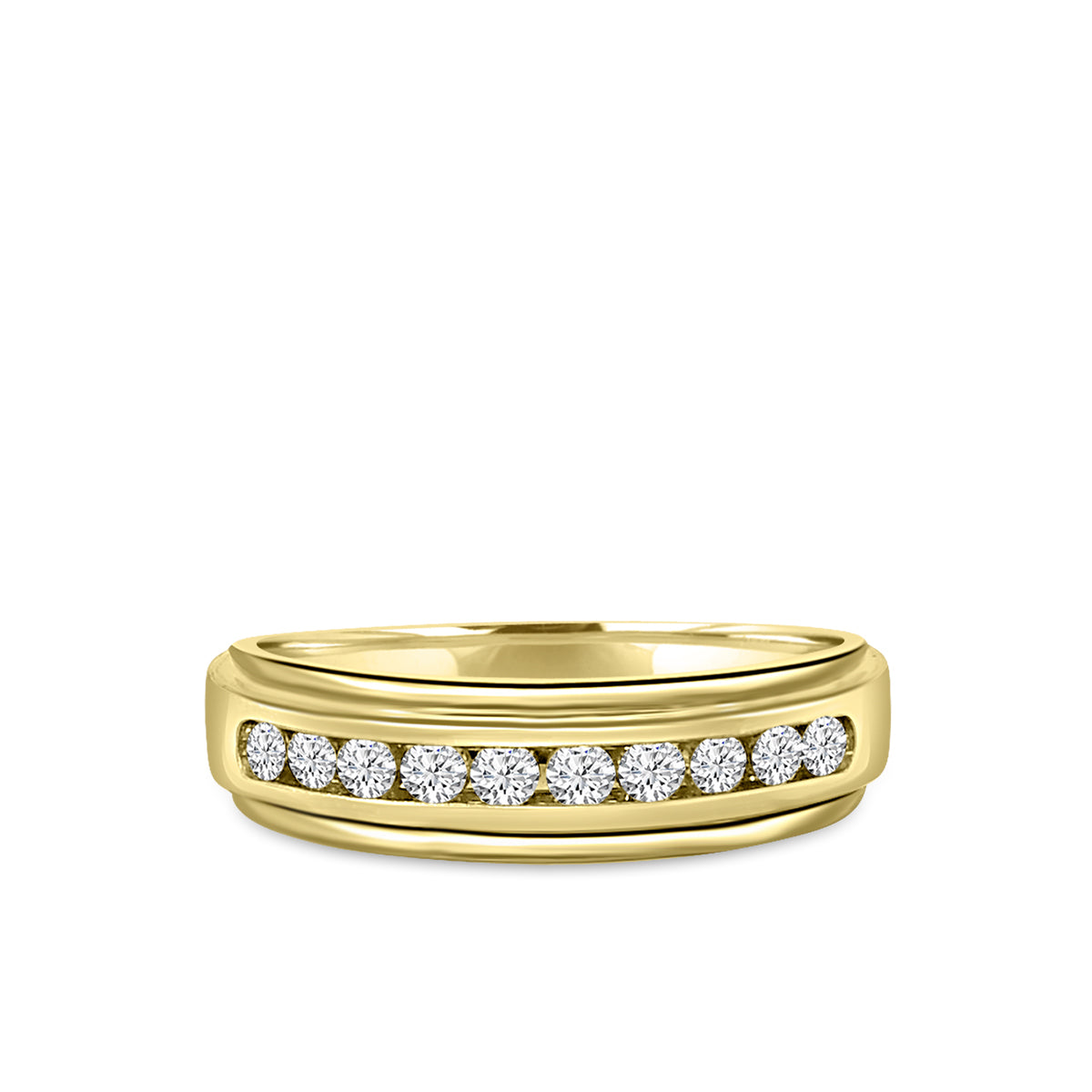 10KY 0.50 Ctw Machine Gents Creative Band