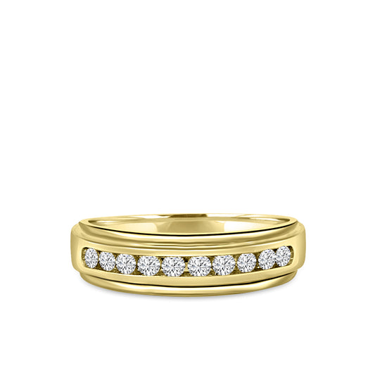 10KY 0.50 Ctw Machine Gents Creative Band