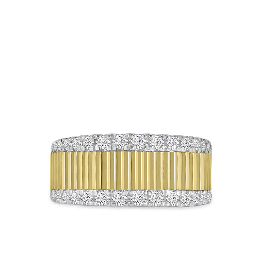 10KY 5/8CT DIA FASHION CNC BAND