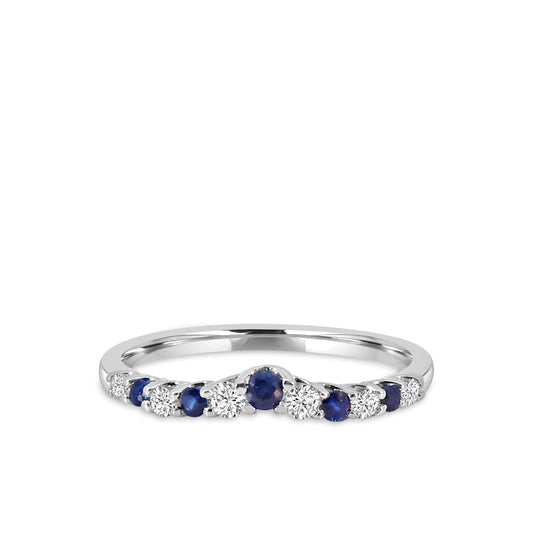 14KW 0.33 CT TW CHEVRON BAND RING